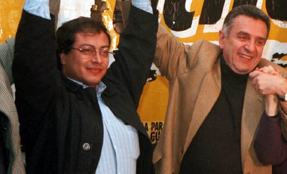 petro y lucho Gustavo Petro y Lucho Garzón