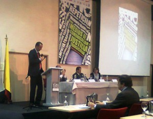 Roberto Pombo en evento sobre medios