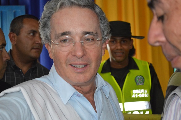 Álvaro Uribe Vélez, el presidente más amado por los Colombianos. Y el más odiado por las FARC. (Foto Angélica Torres, Periodismo Sin Fronteras)