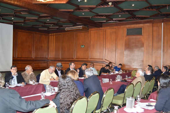 Foro de Sao Paulo reunido en abril de 2013 en Bogotá. Allí asistieron Iván Cepeda, Navas Talero, Dussan, Clara López, Carlos Romero, delegados de Jorge Enrique Robledo, etc., para planear las acciones desestabilizadores de la marcha a favor de las FARC