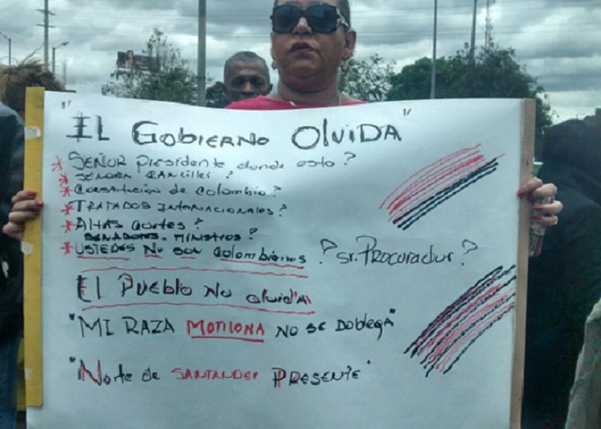 "El gobierno olvida, pero el pueblo no olvida"