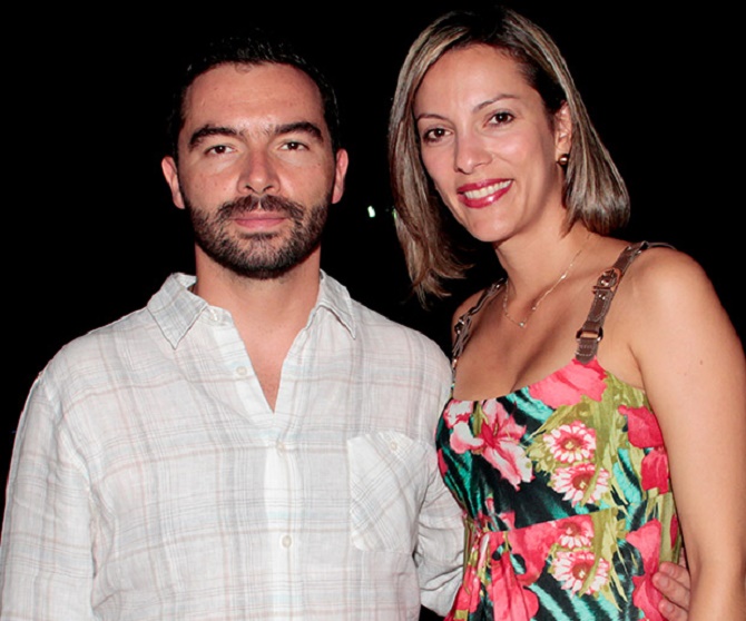 Andrés Villamizar, de farra en el Festival Vallenato de 2014 con su novia Yalena Jácome, mientras morían asesinados personajes a quienes él les quitó esquema de seguridad para dárselo a su anfitrión Chichi Quintero