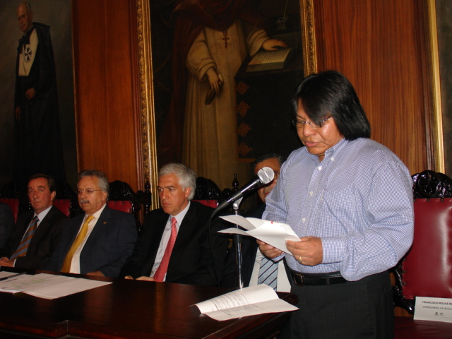 Francisco Rojas Birry y su amigo el alcalde