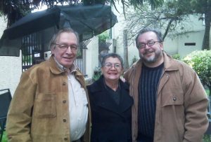 El ilustre filósofo Olavo de Carvalho, Graça Salgueiro y Ricardo Puentes Melo