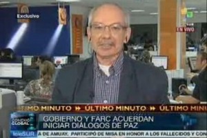 Jorge Enrique Botero informando para Telesur. !Y por eso lo acusan de chavista..! !Qué ignominia..!