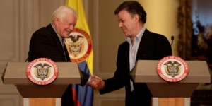Jimmy Carter y Juan Manuel Santos