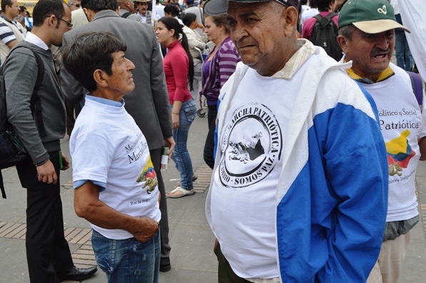 Uno de los amenazados por las FARC si no venía a marchar (Foto Periodismo Sin Fronteras)