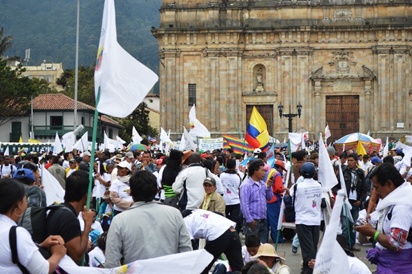Camisetas de las FARC por todo lado (Foto Periodismo Sin Fronteras)