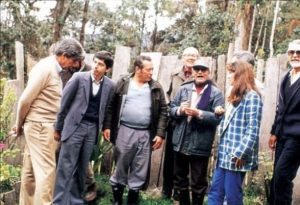 César Gaviria con sus amigos de las FARC. También están allí Alfonso López Michelsen y Noemí Sanín