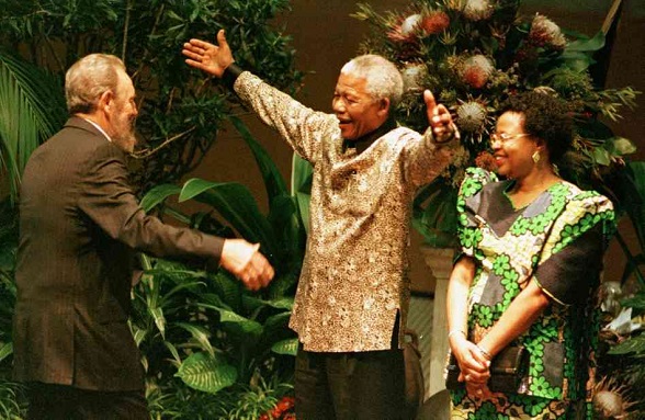 Nelson Mandela y su gran amigo, Fidel Castro