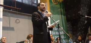 Andrés Villamizar, Director de la UNP, aquí en un homenaje a la UP, el partido político de las FARC, en noviembre 16 de 2013