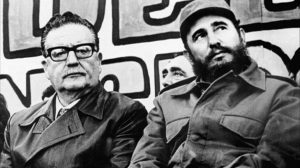 Salvador Allende y Fidel Castro, su mentor y patrocinador