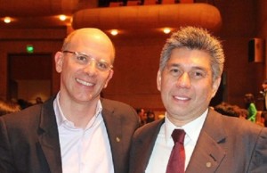 Alejandro Santos, Director de Revista Semana, y Daniel Coronell, vicepresidente de noticias Univisión