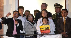 Petro y Aida Avella. En las elecciones de marzo de 2014, la izquierda sufrió una derrota contundente