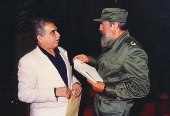 García Márquez con su eterno y admirado amigo, Fidel Castro