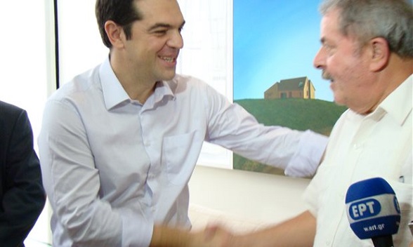 Alexis Tsipras y Lulla da Silva