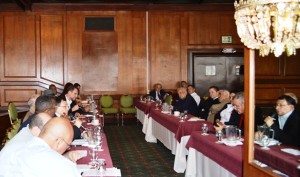 Clara López Obregón, su esposo Carlos Romero, y Navas Talero, entreo otros, miembros del Foro de Sao Paulo. Aquí en la reunión donde acordaron ir unidos a las elecciones presidenciales