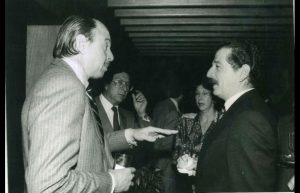 Luis Carlos Galán, con Alberto Casas Santamaría y Alberto Giraldo