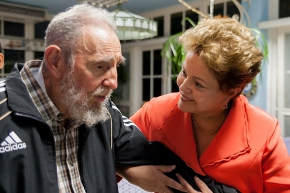 Dilma Rouseff y Fidel Castro, el padrino del terrorismo en América Latina