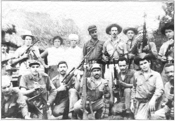 Primera gran reunión de jefes guerrilleros anticomunistas en El Escambray. 1960