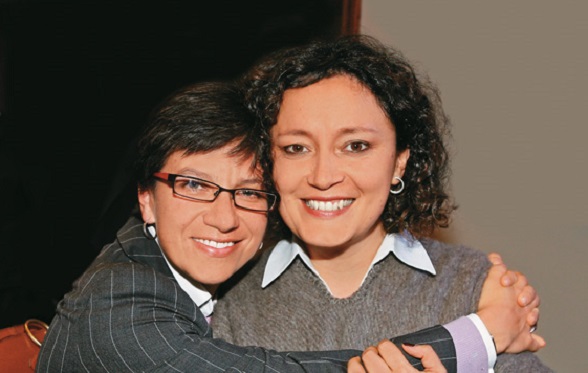 Claudia López y Angélica Lozano, congresistas pro matrimonio gay y pro adopción gay