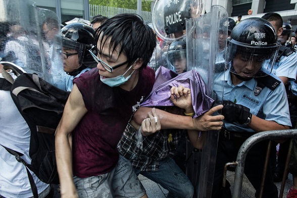 Disturbios en Hong Kong