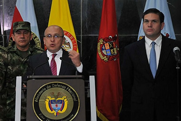 Mindefensa Juan Carlos Pinzón y Fiscal General Eduardo Montealegre