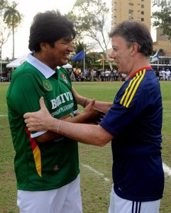 Evo Morales y Juan Manuel Santos