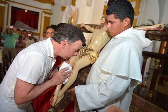 Juan Manuel Santos, el "cristiano".