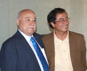 Abel Rodríguez, de la facción visible de ORP, y Gustavo Petro, terroristas indultado del M19 y alcalde de Bogotá