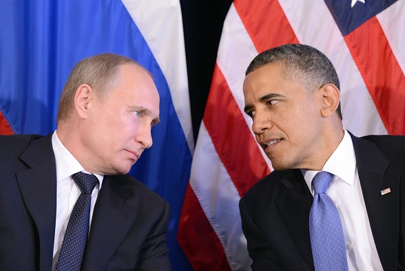 Presdentes Barack Obama y Vladimir Putin