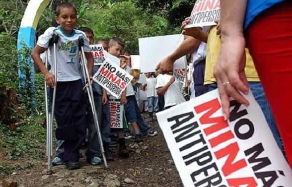 Las criminales minas anti-persona que las FARC han sembrado en gran parte del país