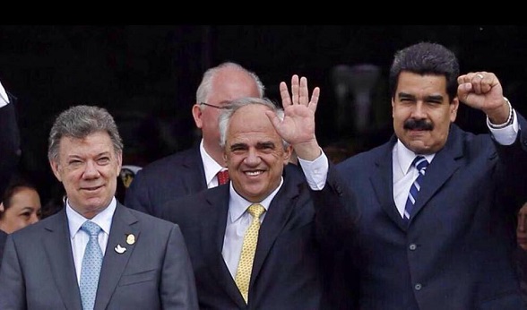 Juan Manuel Santos, Ernesto Samper Y Nicolás Maduro
