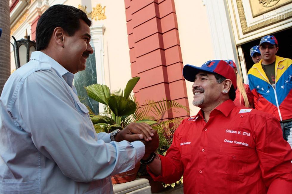 Maradona también es propagandista del régimen de Nicolás Maduro