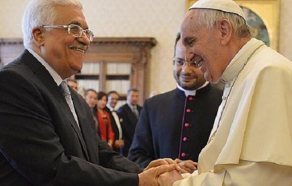 Mahmoud Abbas y el Papa Francisco
