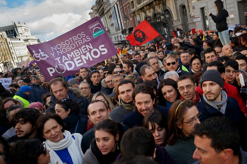 Manifestación de Podemos