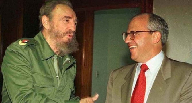 Fidel Castro y Ernesto Samper