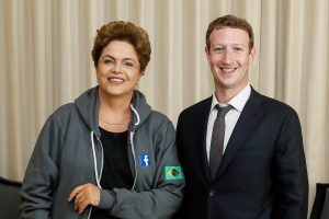 Mark Zuckerberg y Dilma Rousseff