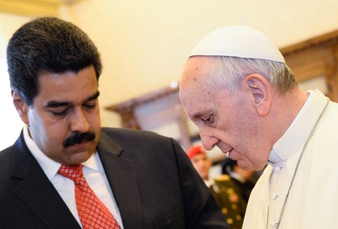 Nicolás Maduro y el Papa