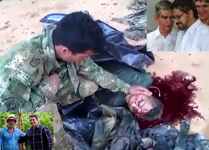 Un militar llora la muerte de uno de sus hombres, mientras generales de la República se abrazan con los asesinos
