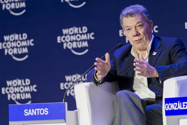 Santos en el Foro Económico Mundial