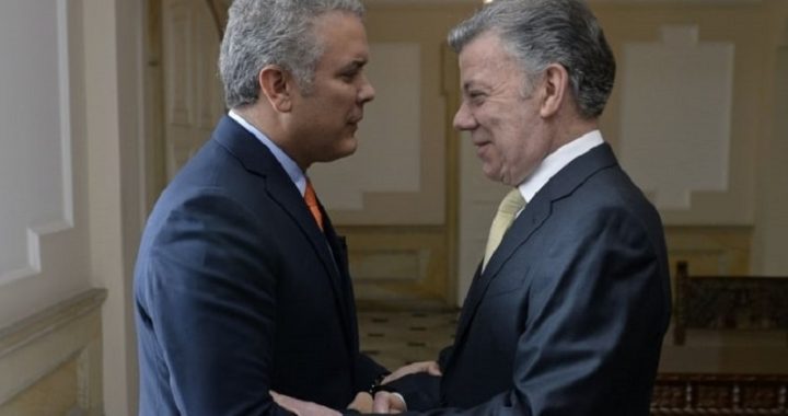 Iván Duque y Juan Manuel Santos